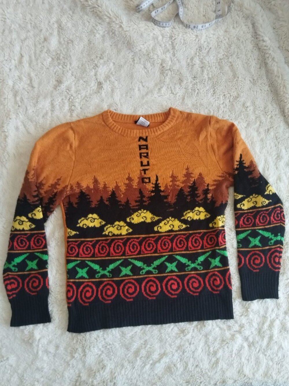 Naruto Shippuden Knitted Sweater - Size Small